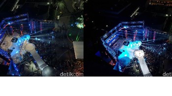 Saat memotret dari ketinggian lantai sembilan. Foto mana yang lebih baik, kanan atau kiri? Foto: Adi Fida Rahman