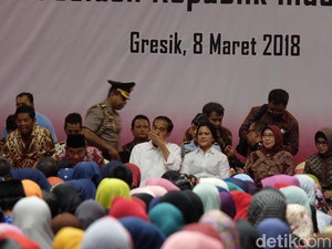 Di Depan Iriana dan Para Ibu, Jokowi Ucapkan Selamat Hari Perempuan