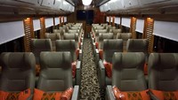 Gerbong prioritas ini disediakan bagi penumpang yang ingin menaiki kereta wisata Bandung-Jakarta dan sebaliknya tanpa harus menyewa kursi dalam jumlah yang banyak. Pool/PT KAI.