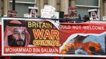 Foto: Demo Yaman Warnai Kunjungan Putra Mahkota Saudi di Inggris