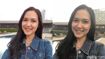 Mana hasil mode portrait kamera depan iPhone X?  Foto: Adi Fida Rahman
