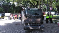 Selain korban jiwa, 1 truk hangus. (Foto: Deni Prastyo Utomo/detikcom)