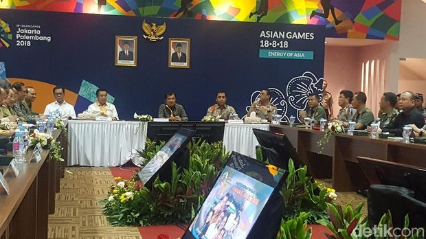 Wapres JK Hadiri Rapat Asian Games 2018 di Sekretariat CDM