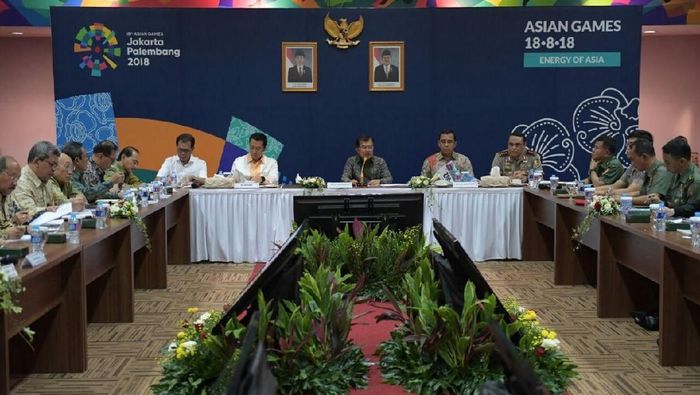 Wapres JK mengomentari soal pencoretan kelas 62 Kg angkat besi di Asian Games 2018 (Foto: Dok: Kemenpora) Wapres JK mengomentari soal pencoretan kelas 62 Kg angkat besi di Asian Games 2018 (Foto: Dok: Kemenpora)