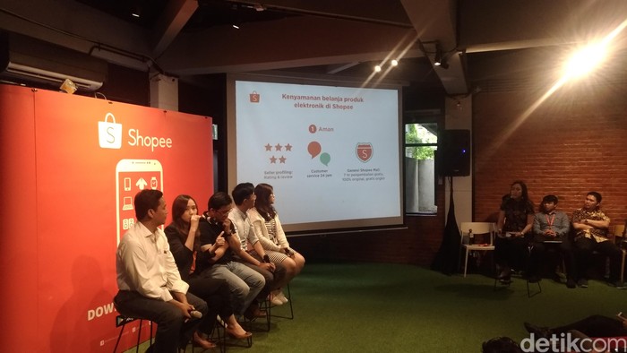 Suasana acara Shopee. Foto: Moch Prima Fauzi/detikcom Suasana acara Shopee. Foto: Moch Prima Fauzi/detikcom