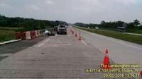 Kecelakaan ini melibatkan empat kendaraan, yakni mobil polisi, Lamborghini, Toyota Lexus, dan Honda HR-V. (Foto: dok. Polda Jabar)