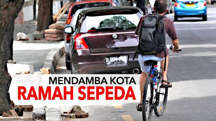 Tutup Gorong-gorong Bercelah Lebar Hantui Pesepeda di Jakarta