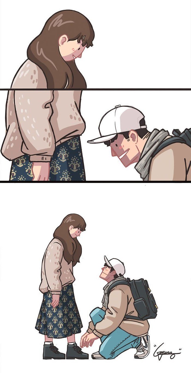 Memberikan perhatian pada hal kecil dari si dia adalah cinta. Foto: Dok. Instagram gyung_studio