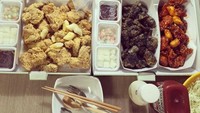 Mukbang adalah siaran video di mana seseorang berusaha menghabiskan banyak makanan sambil disaksikan oleh penontonnya. Sekali siaran Fitness Fairy dapat menghabiskan porsi makanan untuk satu keluarga. (Foto: Instagram/midyoung)