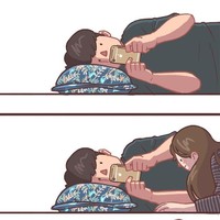 Jatuh cinta artinya kita tahu mana yg lebih penting yaitu kebersamaan dengan pasangan tanpa ada gadget di antara kita. Foto: Dok. Instagram gyung_studio