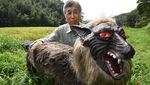 Ini Penampakan Seram Serigala Monster yang Jaga Sawah di Jepang