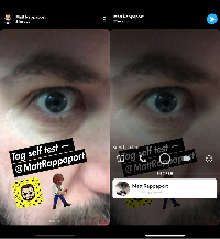 tampilan snapchat tagging