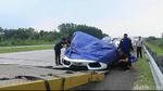 Penampakan Rombongan Lamborghini yang Kecelakaan di Cipali