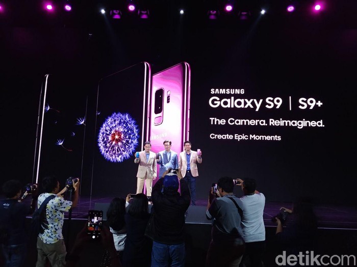 Peluncuran resmi Galaxy S9 dan S9+. Foto: Adi Fida Rahman/detikinet Peluncuran resmi Galaxy S9 dan S9+. Foto: Adi Fida Rahman/detikinet