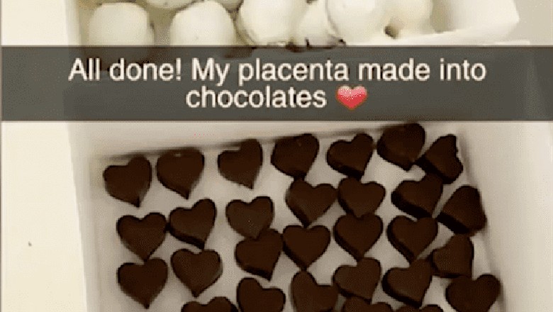 Ibu Membuat Cokelat dari Plasenta Bayinya / Foto: SnapChat Kiley Whitworth Ibu Membuat Cokelat dari Plasenta Bayinya / Foto: SnapChat Kiley Whitworth