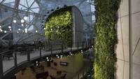 Kursi dan meja kerja terlihat di kantor baru Amazon yang terletak di Seattle, Amerika Serikat (AS). Foto: Dok. Fortune.