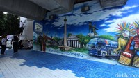 Begini salah satu mural yang telah selesai dibuat.