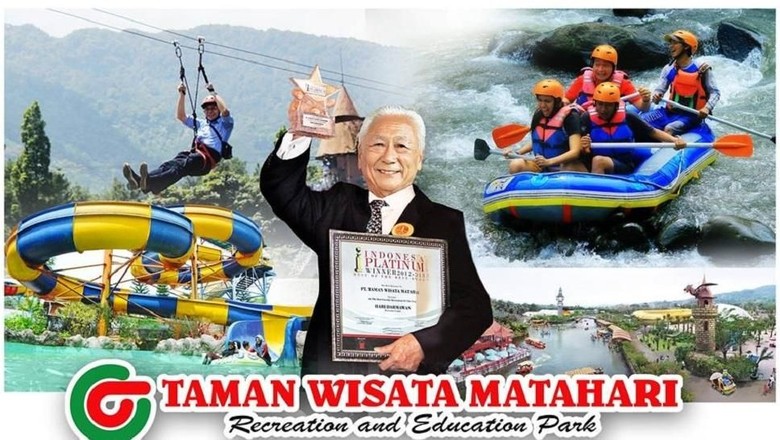 Foto: Hari Darmawan pendiri Taman Wisata Matahari (istimewa) Foto: Hari Darmawan pendiri Taman Wisata Matahari (istimewa)