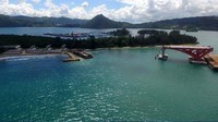 Semua pengerjaan ini didanai oleh APBD Provinsi Papua. Pool/PT Pembangunan Perumahan (PTPP).