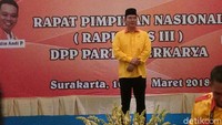 Partai Berkarya dianggap pecahan dari Partai Golkar karena memiliki warna dan logo yang hampir sama. Tommy memang keluar dari Golkar dan kemudian fokus membesarkan Berkarya. (Foto: Bayu Ardi Isnanto/detikcom)