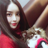 Setelah perceraiannya Hariu hidup bersama anjing-anjingnya. Tapi gosipnya, kini artis cantik itu sudah memiliki kekasih baru.  Foto: dok. Instagram