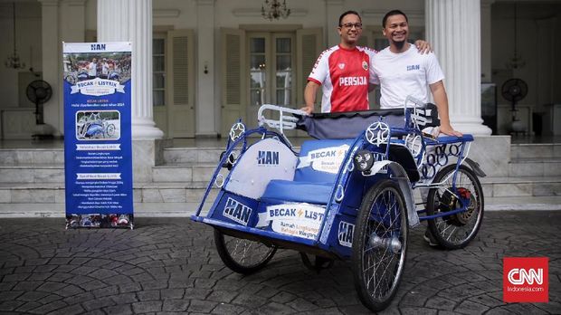 Anies: Jangan Bayangkan Becak Kembali ke Jalan Thamrin