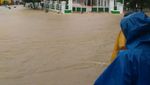 Penampakan Banjir yang Rendam Ratusan Rumah di Bangka Belitung