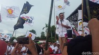 Muzani menyampaikan rasa terima kasihnya atas dukungan DPD Gerindra DKI kepada Prabowo. (Foto: Zunita Amalia Putri/detikcom)