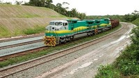 Kereta Api Cajaras di Brasil. Memiliki 330 gerbong angkut dengan total panjang 3.300 meter. Istimewa/Ten Insider.