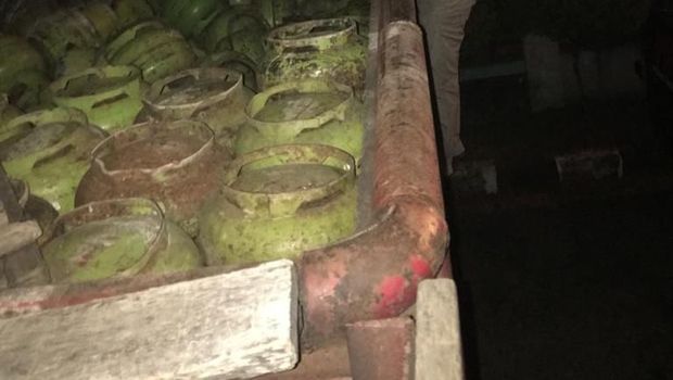 Polisi-TNI Gerebek Tempat Penyuntikan Ilegal Gas Elpiji di Serpong
