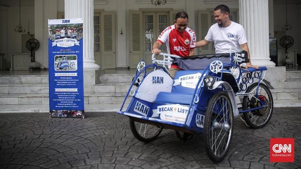 Politik Becak Anies Baswedan di Jakarta