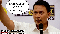 Bukan hanya Gerindra yang memberi kritik melihat sinyal Demokrat yang merapat ke kubu Jokowi. PKS pun menyebut Demokrat sedang bermain tiga kaki. Demokrat dengan rapimnas kemarin menurut saya masih tetap mendua peluang... mentig,  ungkap Ketua DPP PKS Mardani Ali Sera, Senin (12/3).