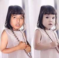 Kepada 106 ribu lebih pengikutnya di Instagram, Ojmo membagikan posenya saat menirukan Gempita, anak Gisella dan Gading Marten. Masih menggemaskan? Foto: Instagram