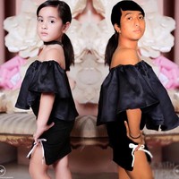 Ketika gaya anak Nia Ramadhani, Mikhayla Zalindra Bakrie dijiplak oleh Ojmo. Foto: Instagram