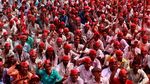 Potret 30 Ribu Petani India Jalan Kaki 6 Hari untuk Demo