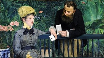 In the Conservatory oleh Edouard Manet. Foto: Istimewa