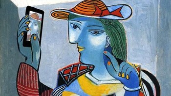 Portrait de Marie Therese Walter oleh Pablo Picasso.  Foto: Istimewa