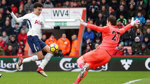 Dele Alli berhasil mencetak gol penyama kedudukan satu menit usai Harry Kane keluar.