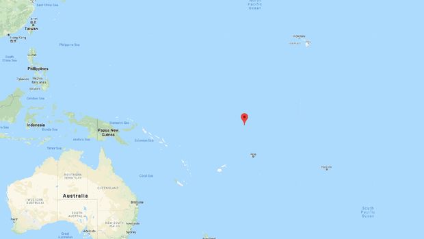 Peta Nikumaroro Island / Kiribati