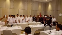 Prasetyo sebagai perwakilan DPP Gerindra, memastikan suara DPD akan ditindaklanjuti. Amanah DPD disebut Prasetyo pasti disampaikan langsung ke Prabowo. (Foto: Gibran/detikcom)