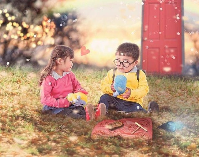 Lagi berduaan bareng Shizuka. Awas, jangan sampai ketahuan Gian dan Suneo. (Foto: Instagram/Isigoya)