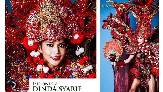 Transgender Indonesia Menang Kostum Terbaik di Miss International Queen