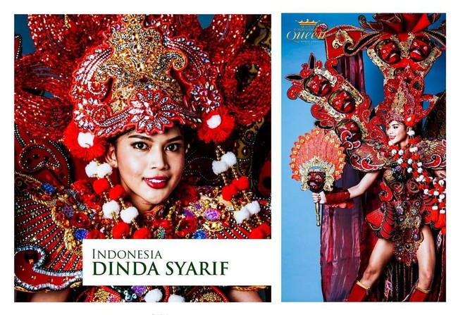 Dinda belum beruntung menjadi juara utama dalam kontes kecantikan. Yang menjadi juara pertama adalah Nguyen Huong Giang, kontestan dari Vietnam.  Foto: dok. Instagram