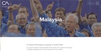 Tangkapan layar situs Cambridge Analytica.