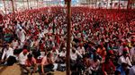 Potret 30 Ribu Petani India Jalan Kaki 6 Hari untuk Demo