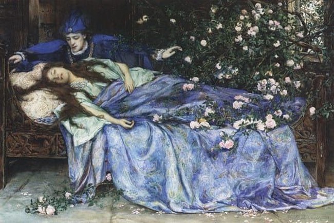 Dalam Sleeping Beauty versi Giambattista Basile, Putri Aurora tidak terbangun dari tidurnya karena kecupan Pangeran, tapi karena melahirkan dua anak kembar. Seperti dikutip dari Buzzfeed, sebenarnya Aurora tidak hanya dicium Pangeran, tapi dihamili lalu ditinggal kabur karena dia sudah menikah. Ketika Aurora dan anak-anaknya datang ke istana, istri Pangeran mencoba membunuh mereka, tapi dicegah Raja. Sang Raja kemudian memerintahkan Aurora menikahi pria yang telah memperkosanya. Foto: Dok. Buzzfeed