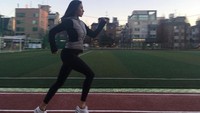 Sementara untuk membakar kalori ekstra agar tetap langsing Junghwa juga olahraga lari. (Foto: Instagram/yejunghwa) 