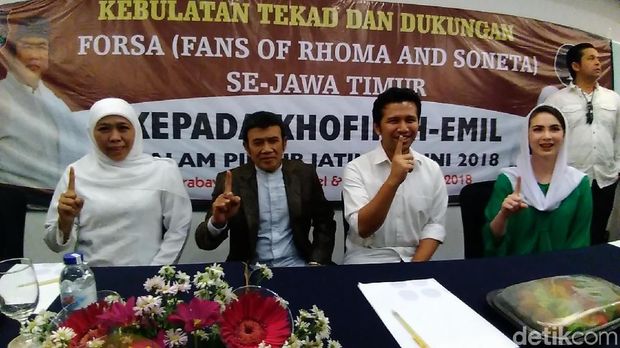 Fans Rhoma Setia Dukung Khofifah, Ini Kali Ketiga
