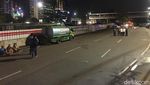 Foto: Jalan MT Haryono Depan BNN Ditutup karena Gas Diduga Bocor