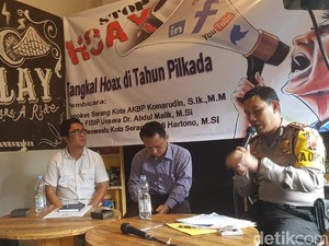 Polres Serang Pantau Medsos Cegah Penyebaran Hoax di Pilkada